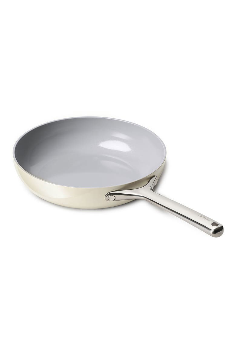 Nonstick Ceramic 10.5-Inch Fry Pan, Main, color, CREAM