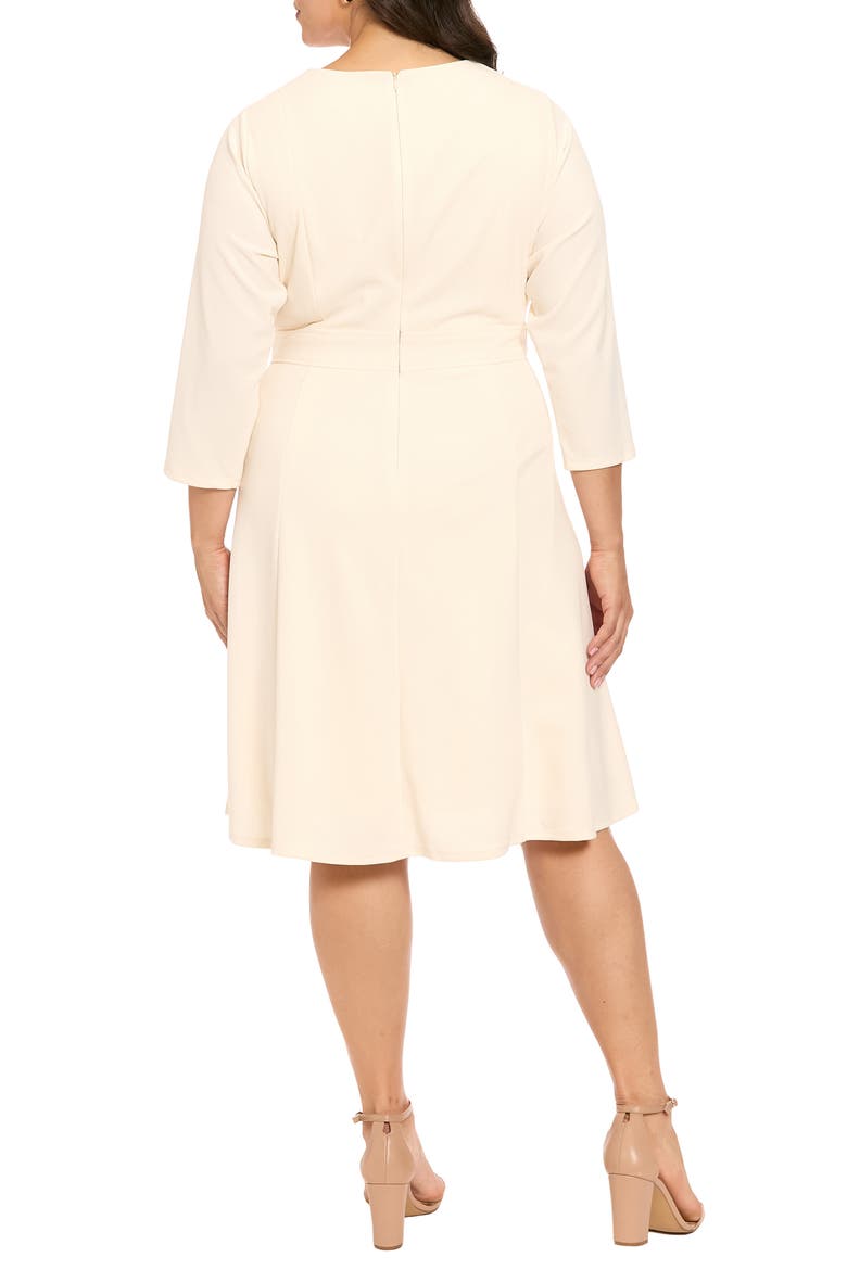 Seamed Side Tab Midi Dress, Alternate, color, SUGAR IVORY