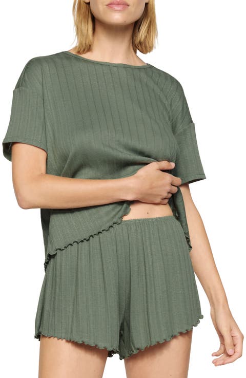 Pointelle Rib Pajama Top