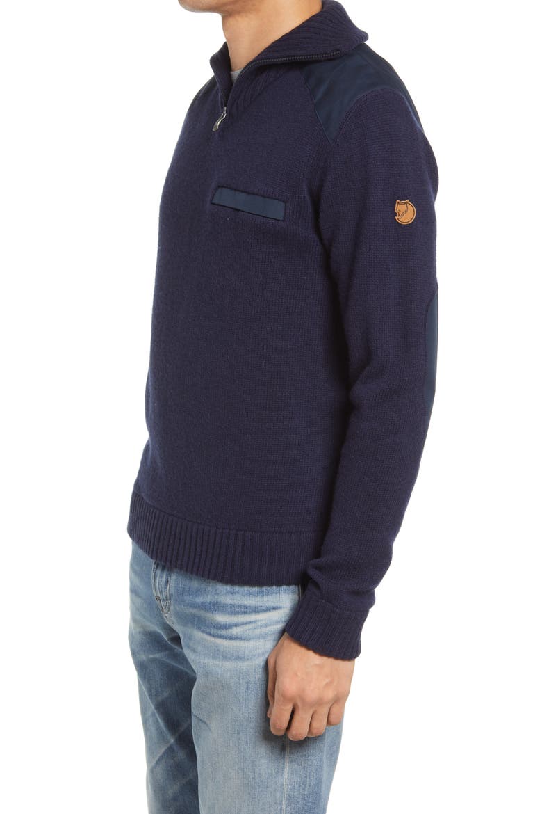 'Koster' Quarter Zip Sweater, Alternate, color, DARK NAVY