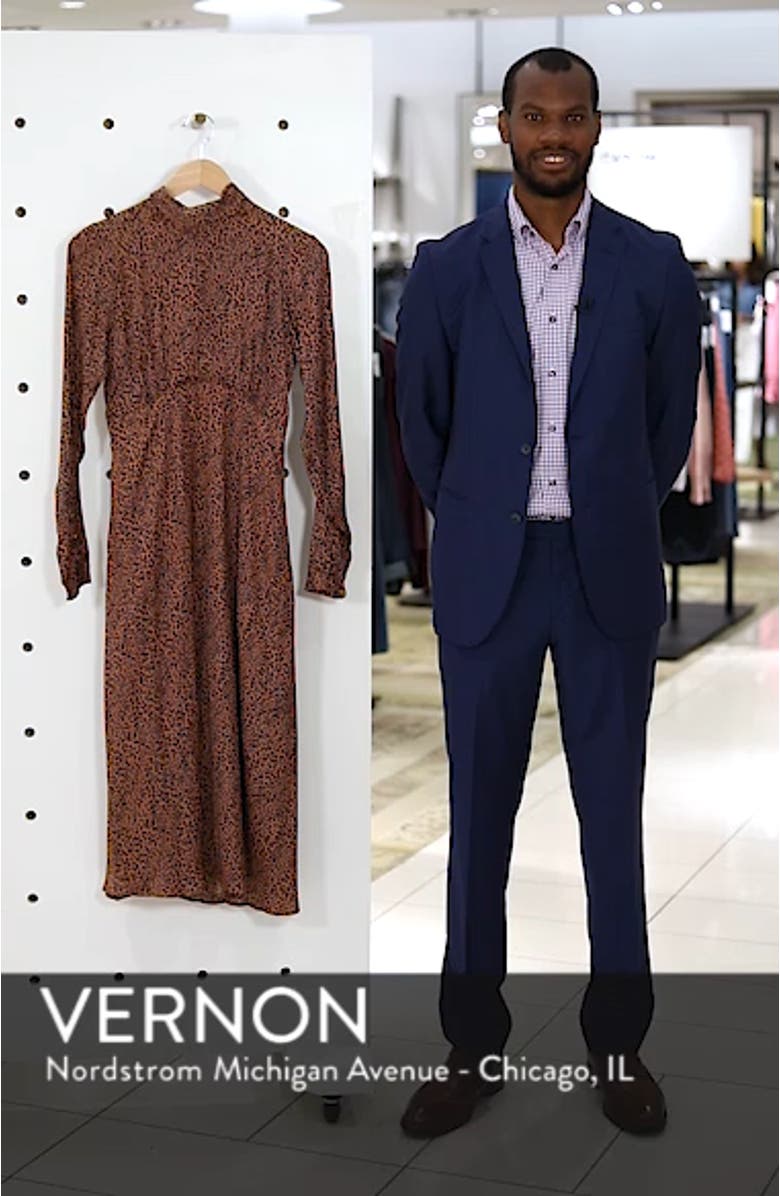 Loveless Print Midi Dress, sales video thumbnail