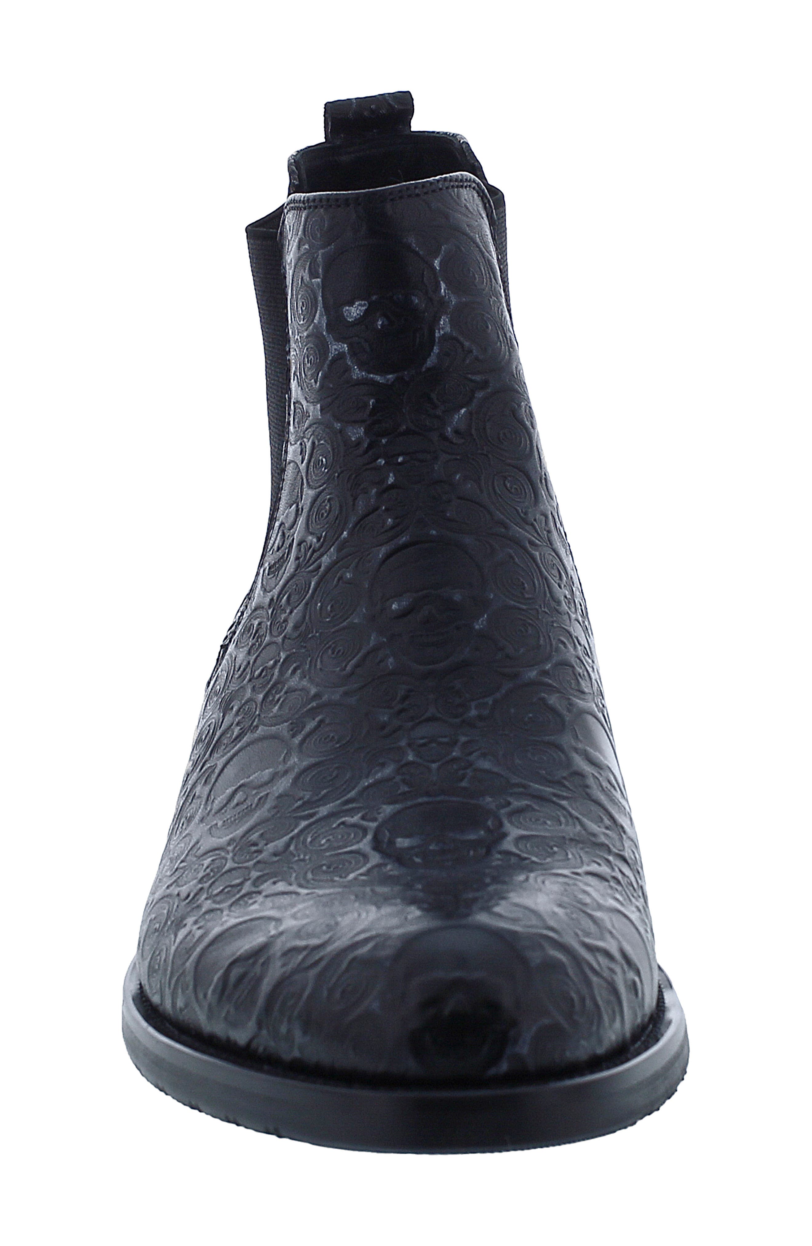 Robert Graham Delmore Chelsea Boot, Alternate, color, Black