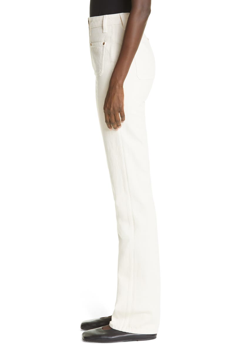 Khaite Isabella High Waist Straight Leg Jeans, Alternate, color, 