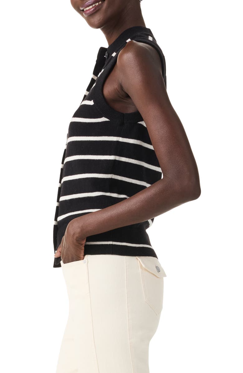 NIC+ZOE Stripe Essential Sweater Vest, Alternate, color, Black Multi