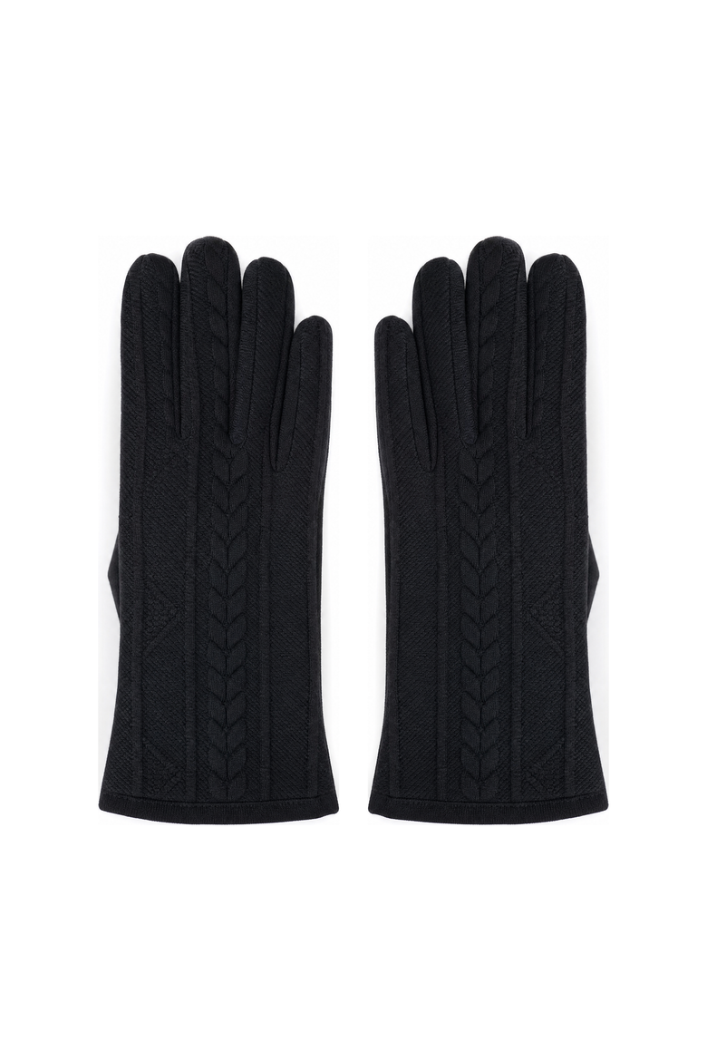 Women's Cable Knit Winter Glove, Main, color, Black