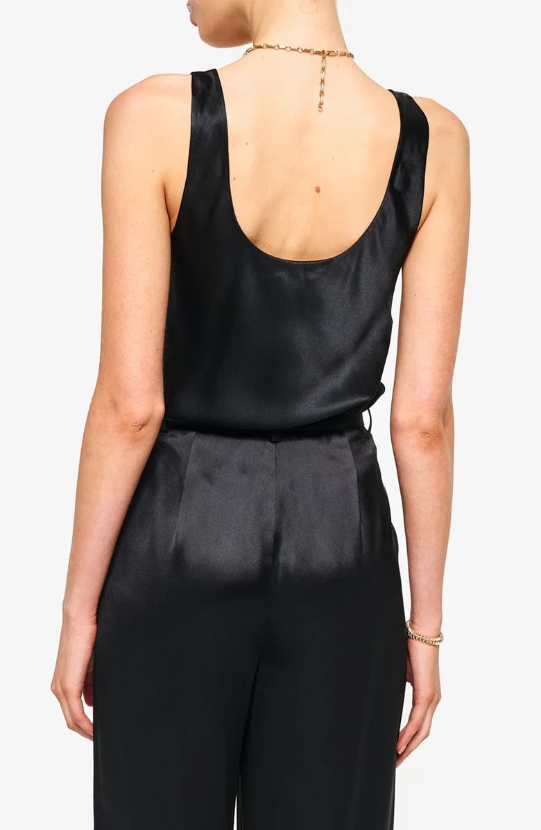 CAMI NYC Andressa Silk Shell, Alternate, color, Black