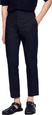 SANDRO Cotton tapered trousers
