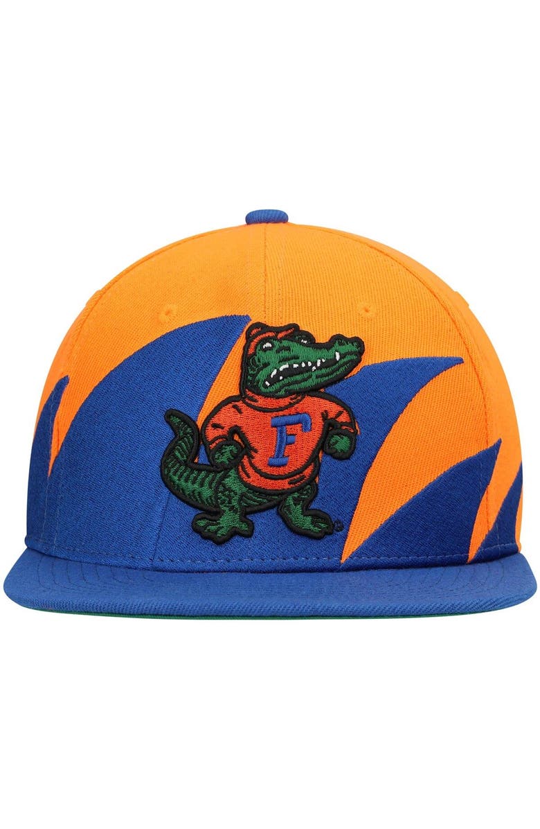 Mitchell & Ness Men's Mitchell & Ness Royal/Orange Florida Gators Sharktooth Snapback Hat, Alternate, color, Royal