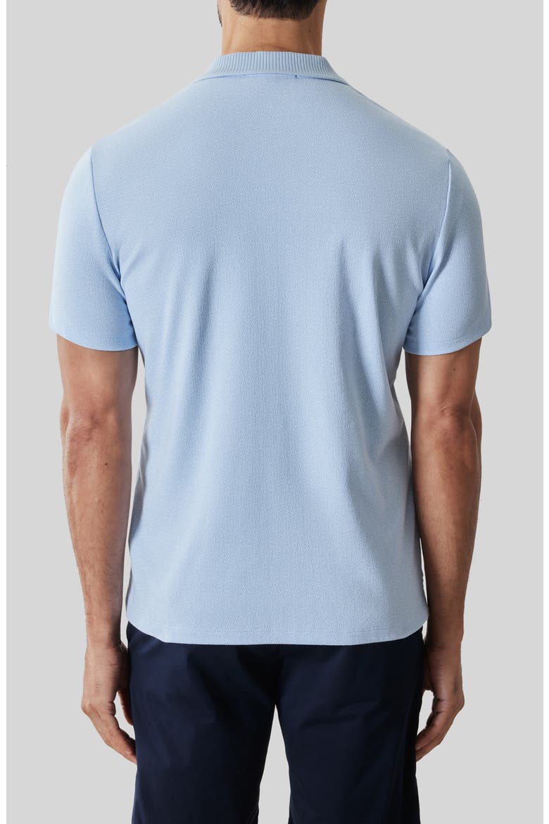 Rib Collar Polo, Alternate, color, LIGHT BLUE