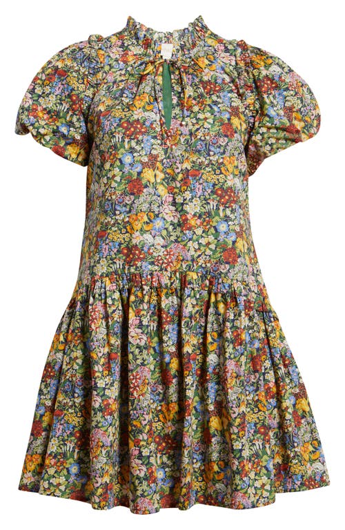 Love The Label Edith Short-sleeve Mini Dress In Multi