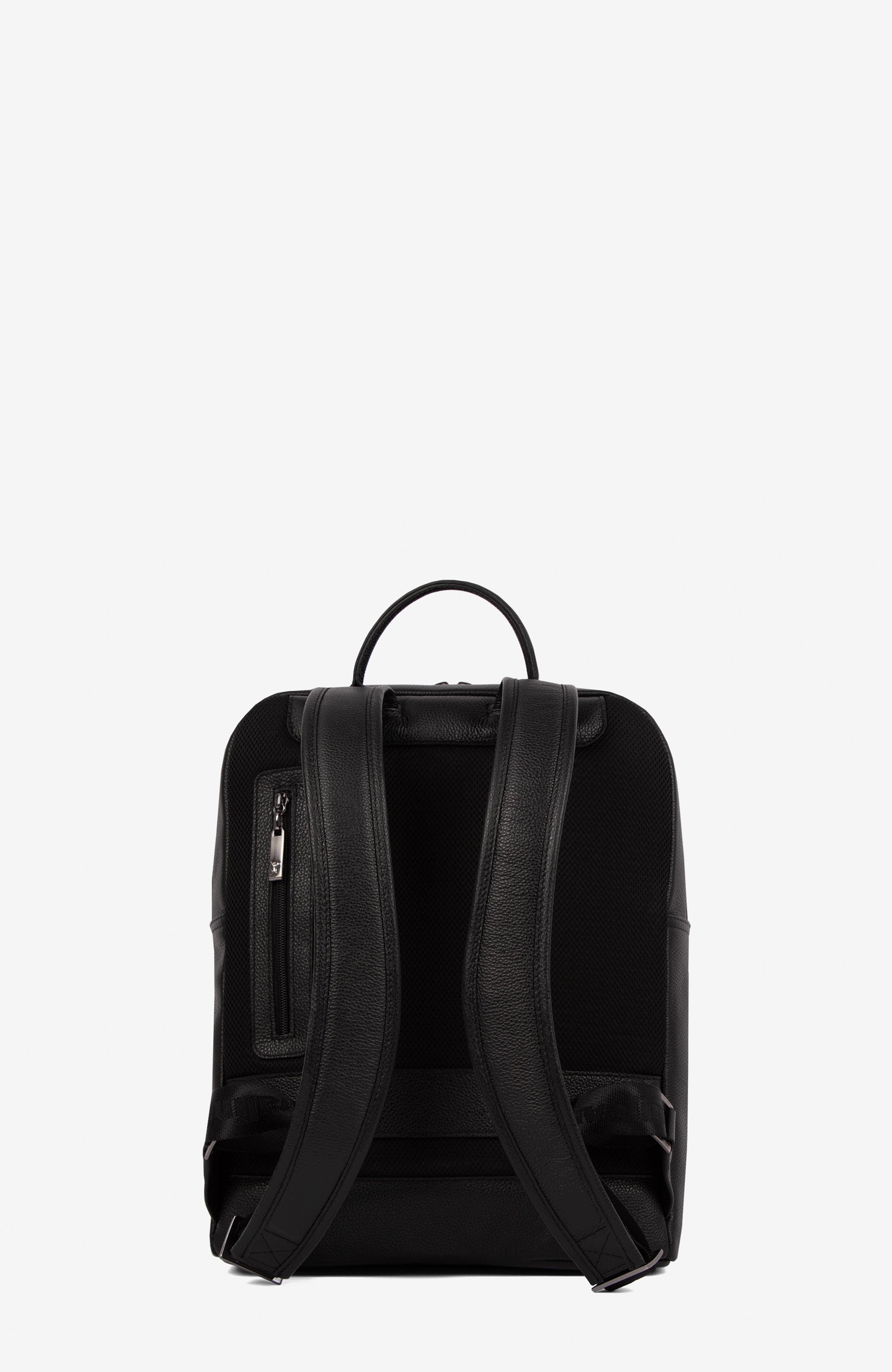 El Cavaleiro 619 Leather Backpack, Alternate, color, Black