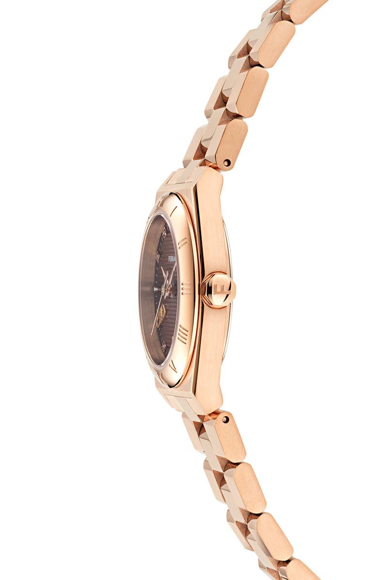 FERRAGAMO Vega Upper East 2 Diamond Bracelet Watch, 28mm, Alternate, color,