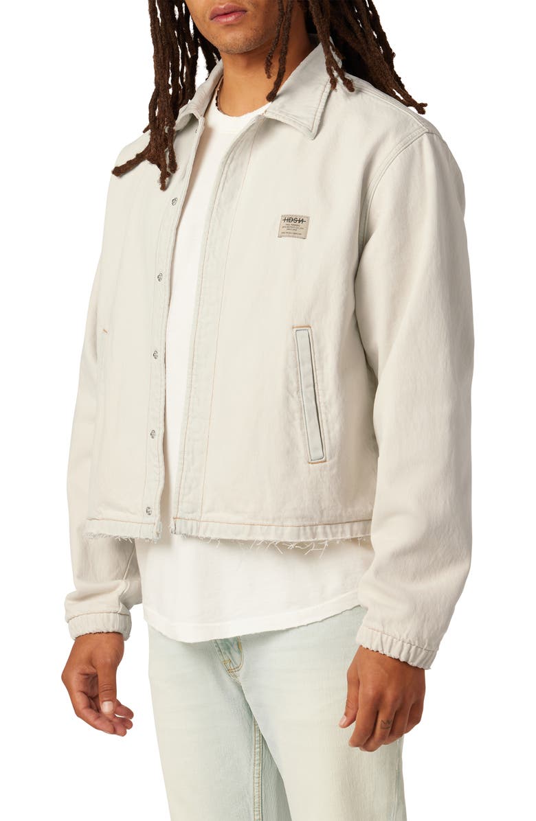 Hudson Jeans Crop Denim Coach's Jacket, Alternate, color, 