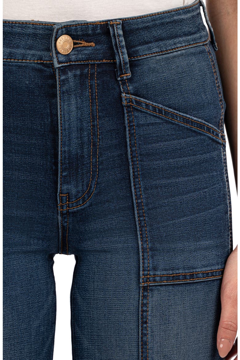 Jodi Seamed High Waist Wide Leg Utility Jeans, Alternate, color, ENERGY