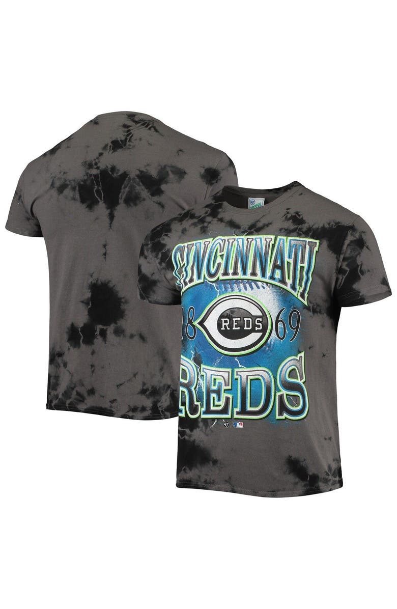 '47 Men's '47 Charcoal Cincinnati Reds Wonder Boy Vintage Tubular T-Shirt, Main, color, Charcoal