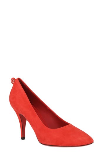 Ferragamo Pumps Judy Suede Orange In Red