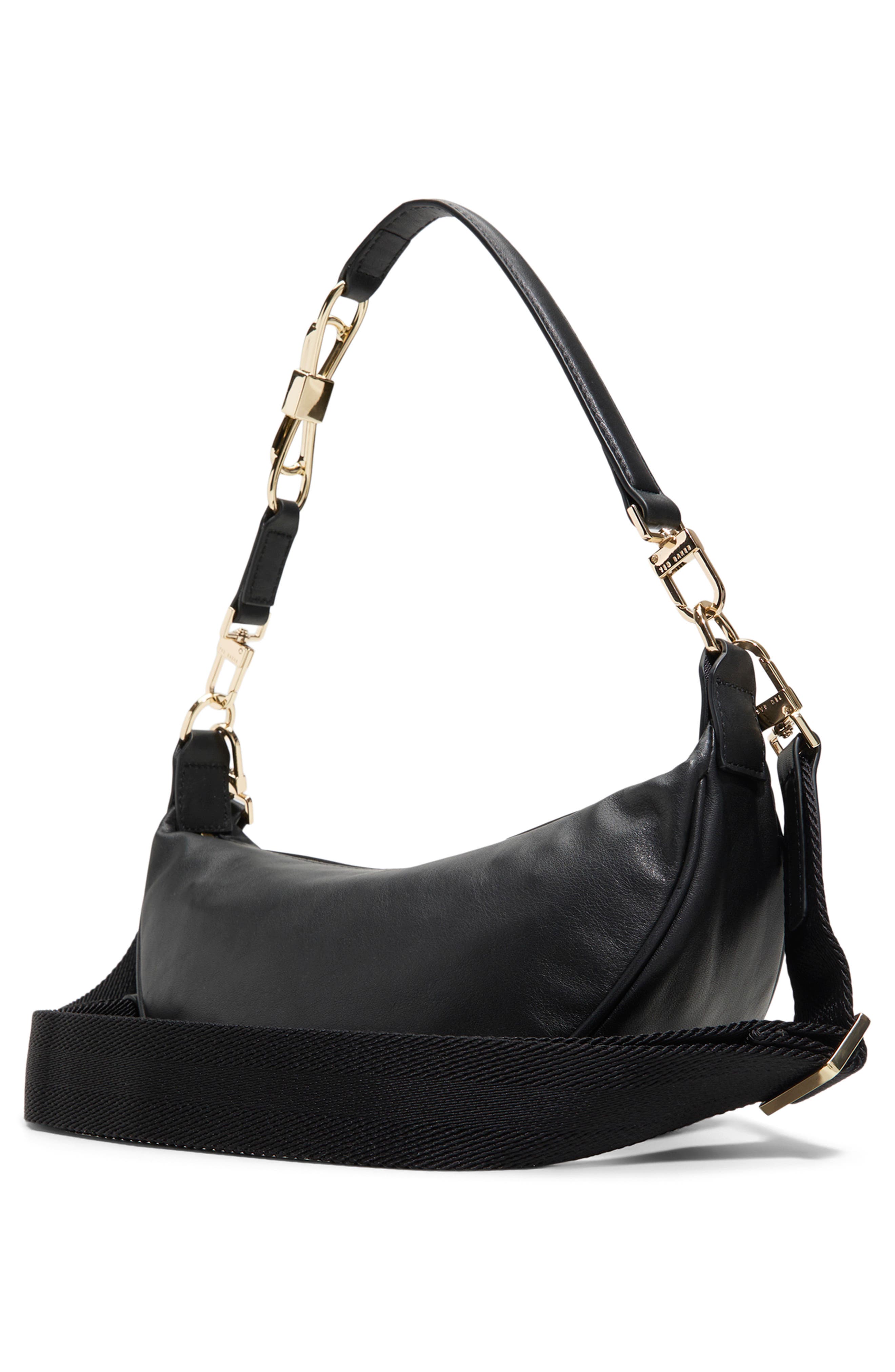 Ted Baker Clare Bow Leather Crossbody Bag, Alternate, color, 