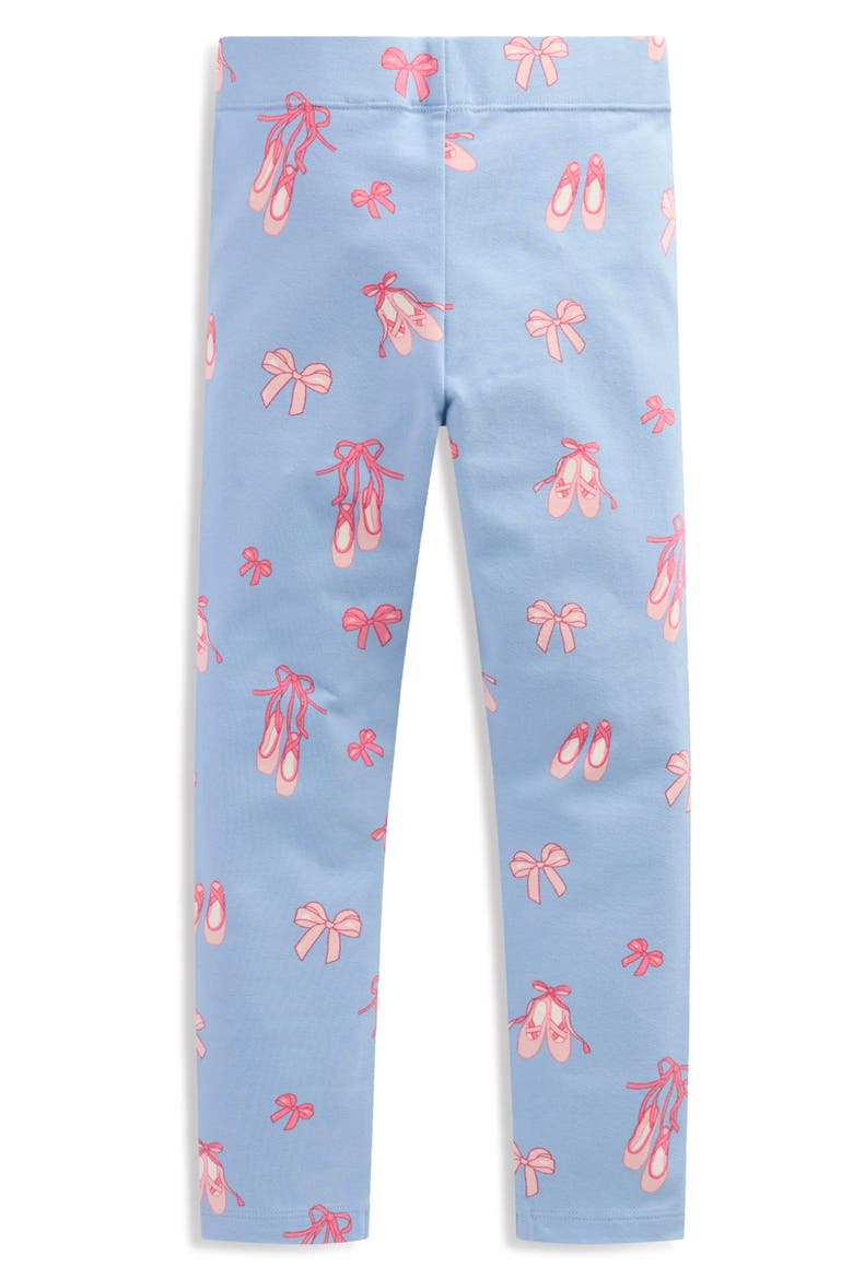 Kids' Fun Leggings, Alternate, color, PALE BLUE BALLET SHOES