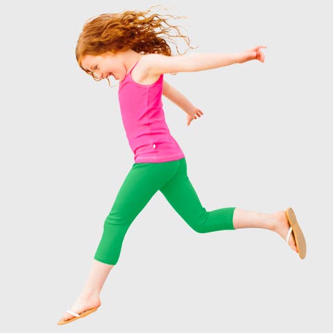 Girls 100% Soft Cotton Capri Leggings (Toddler, Little Kid & Big Kid)