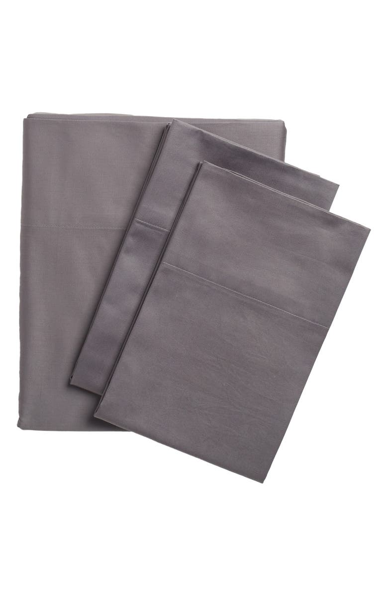 NORDSTROM RACK 400 Thread Count 100% Cotton Sateen Queen Size Sheet Set, Main, color,