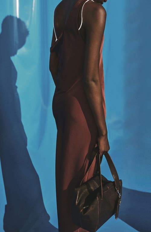 Mango Luisa Tank Dress In Brown