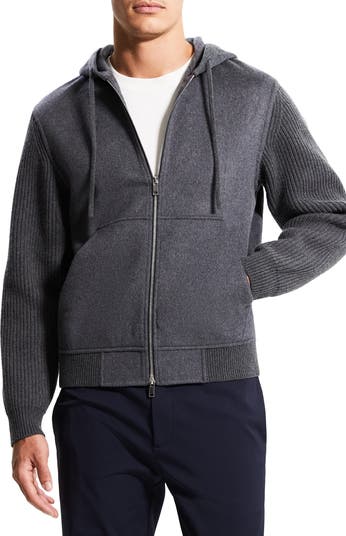 Theory Haskel Wool & Cashmere Zip Hoodie | Nordstrom