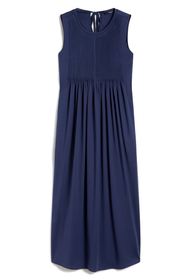 Ricordo Pintuck Midi Dress, Alternate, color, NAVY