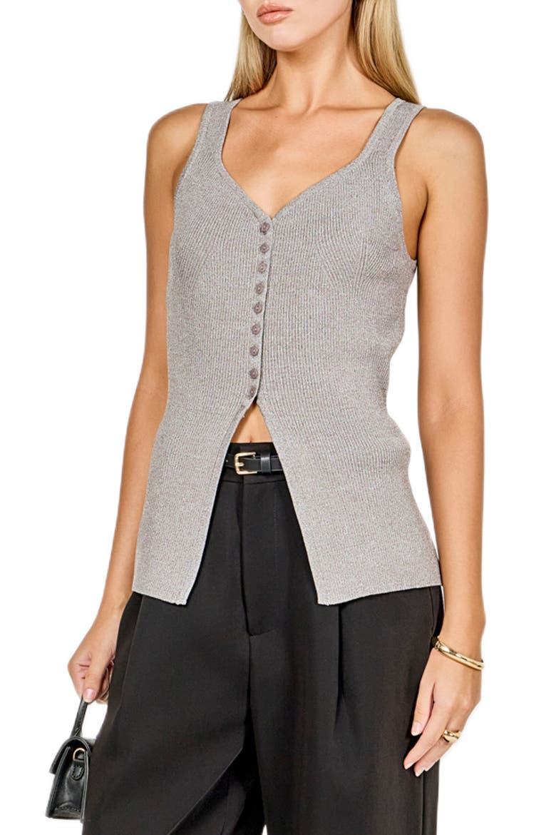Knit Tank, Alternate, color, HEATHER GREY
