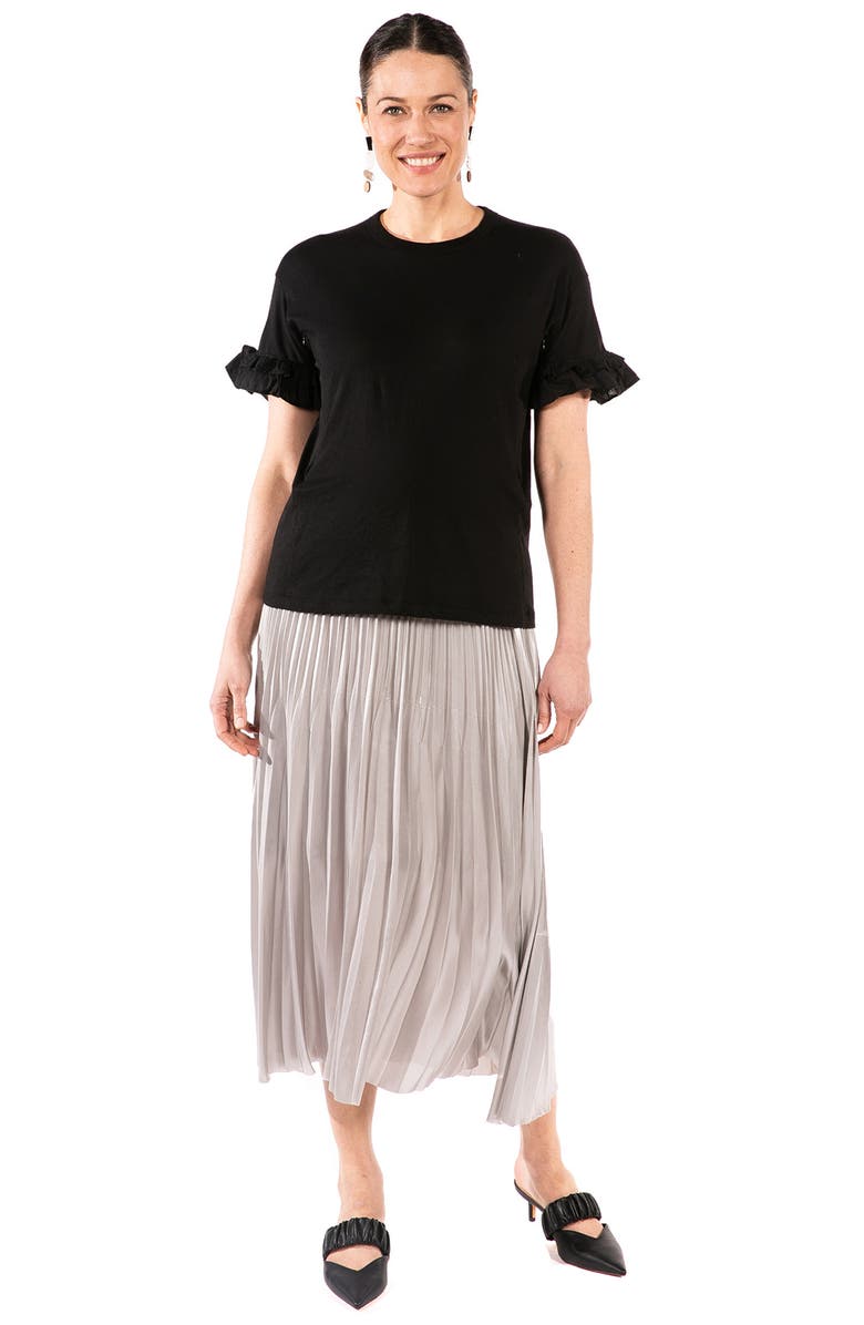 Loyal Hana Joey Ruffle Sleeve Maternity/Nursing T-Shirt, Alternate, color, 