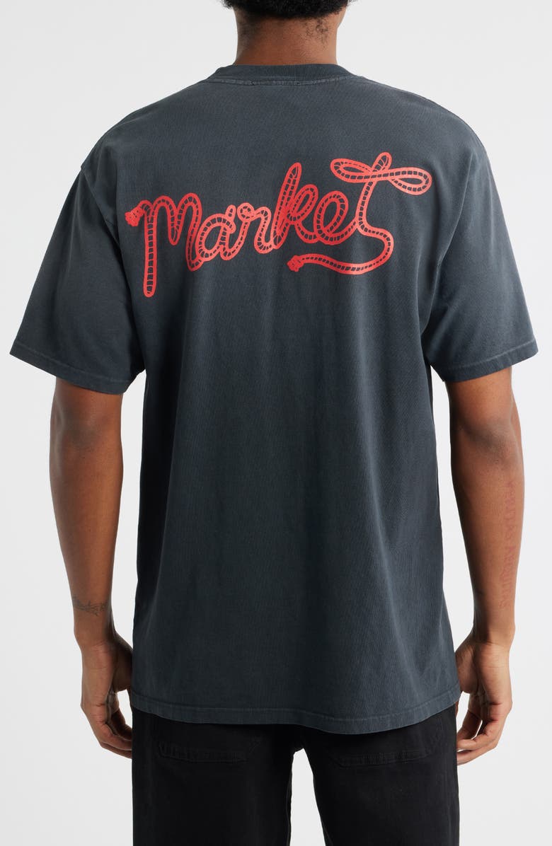 MARKET Lasso Lockup Cotton Graphic T-Shirt, Alternate, color, Pirate-Black