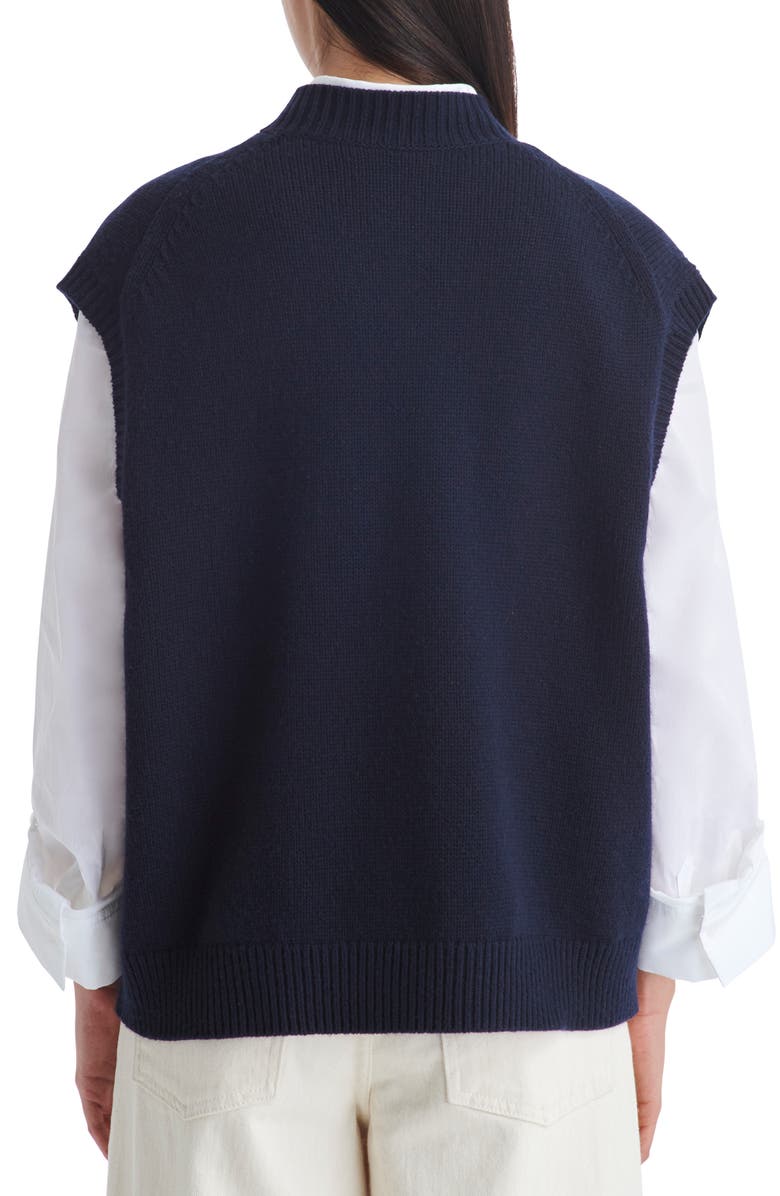 TWP Merritt Cashmere Sweater Vest, Alternate, color, Midnight