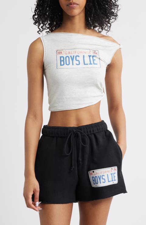 Driver's License Twisted Crop Graphic Tank