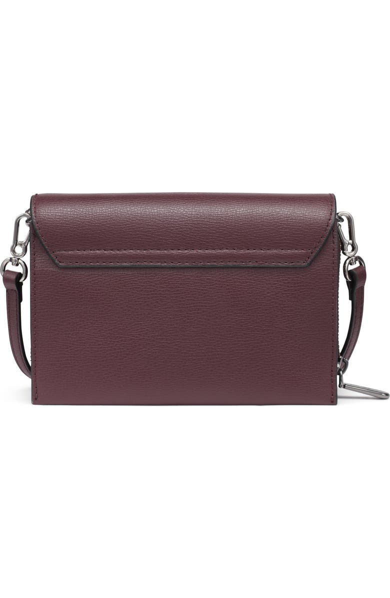 KARL LAGERFELD PARIS Lourdes Crossbody, Alternate, color, Raisin