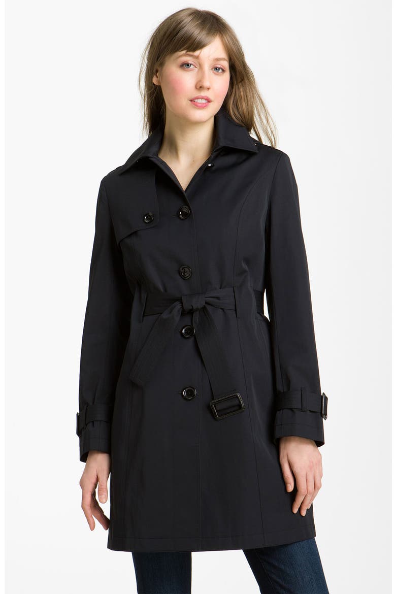 Trench with Detachable Liner, Main, color, BLACK