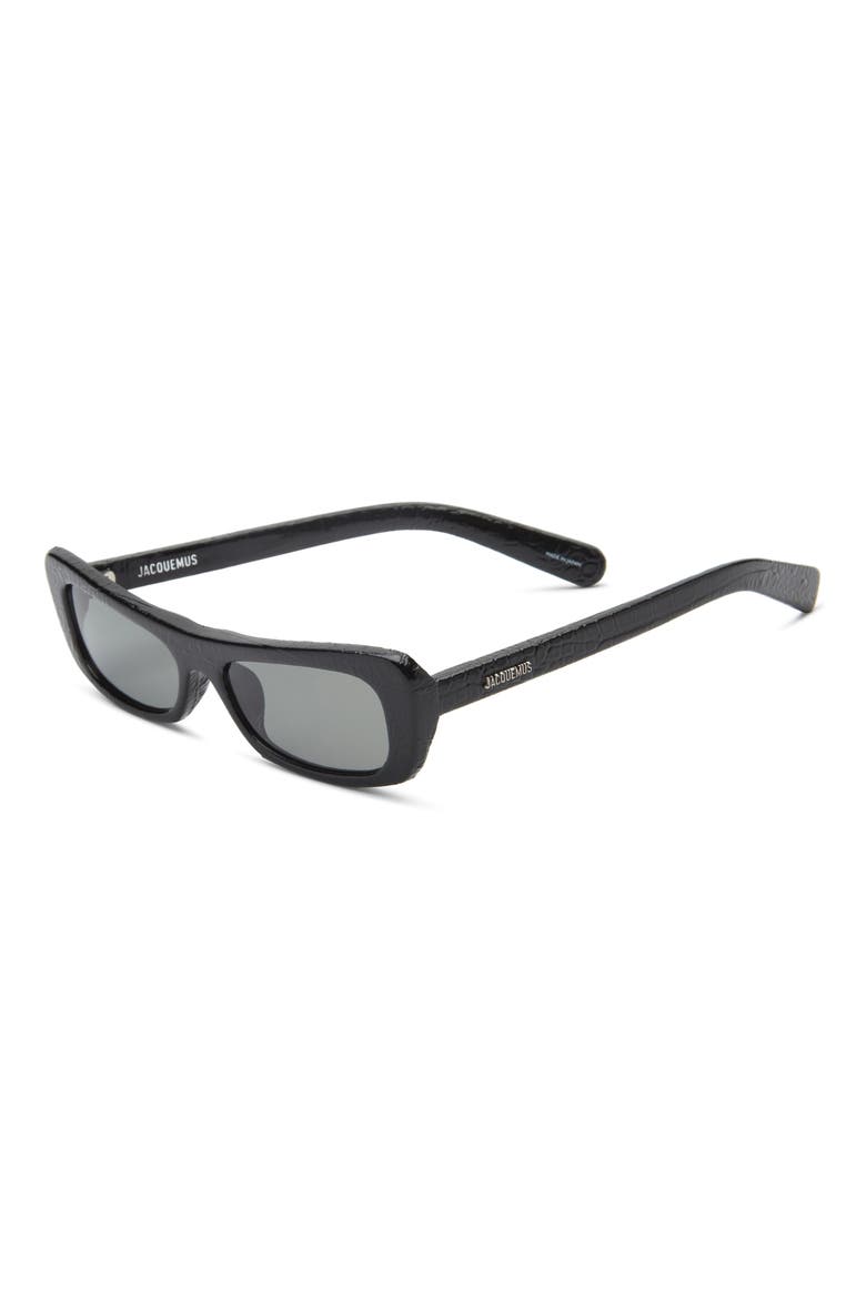 The Capri Cat Eye Sunglasses, Alternate, color, BLACK CROC/SILVER/GREY