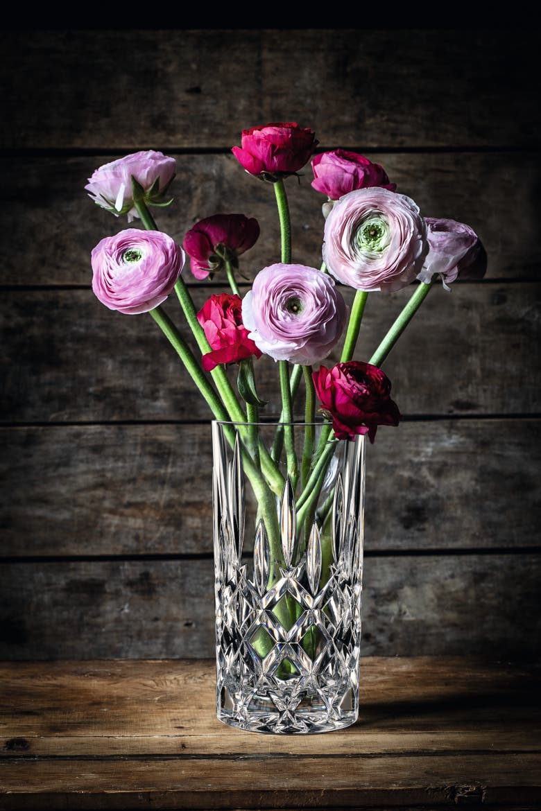 Noblesse 9" Vase, Alternate, color, Clear