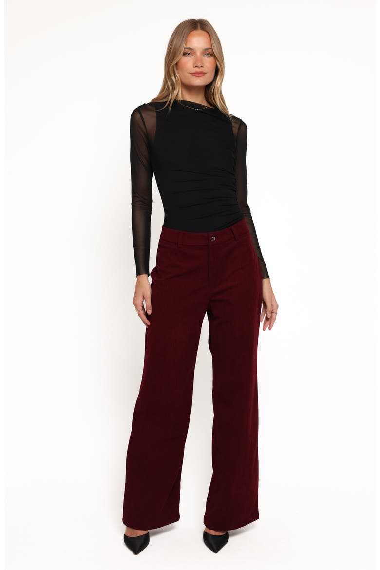 Barrett Corduroy Pants, Alternate, color, BERRY