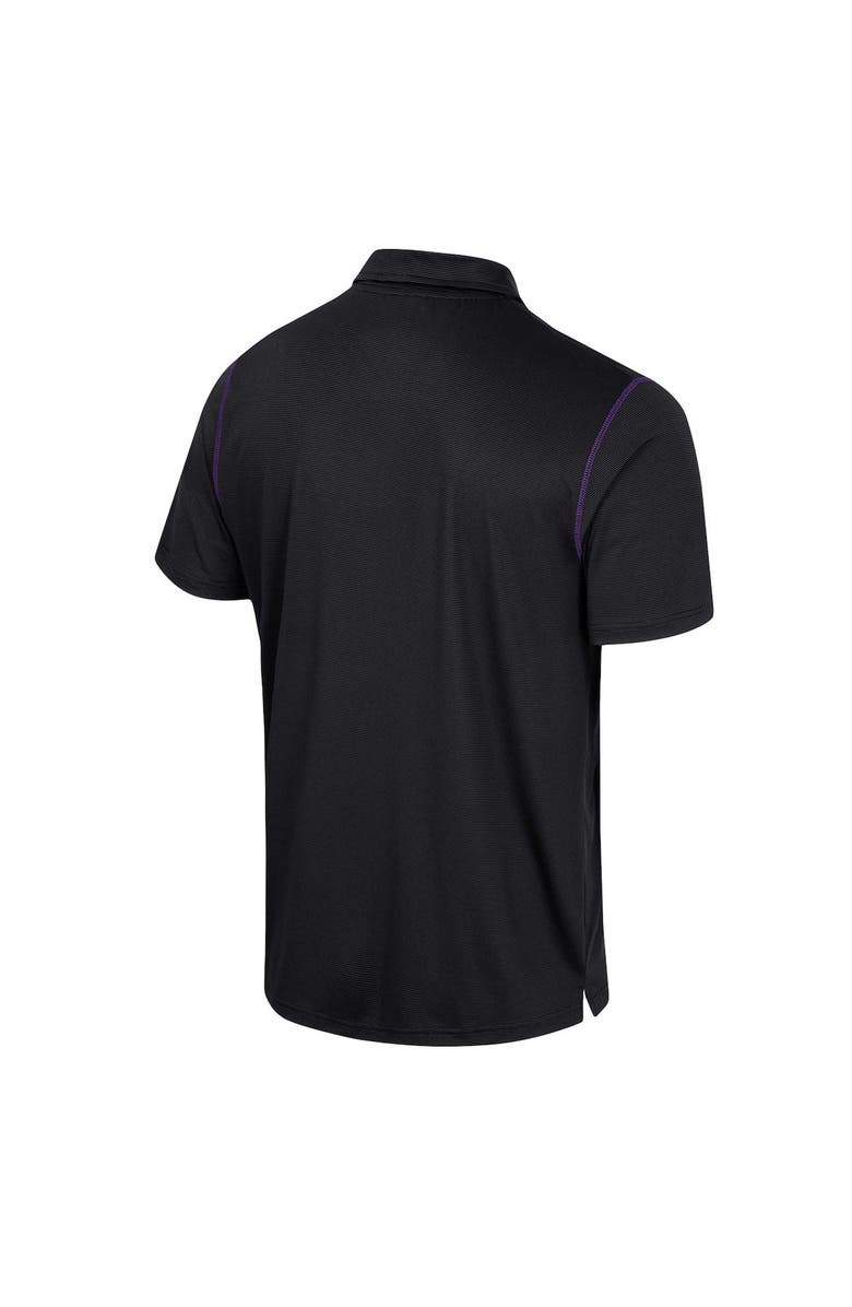 COLOSSEUM Men's Colosseum Black Kansas State Wildcats Cameron Polo, Alternate, color, Black