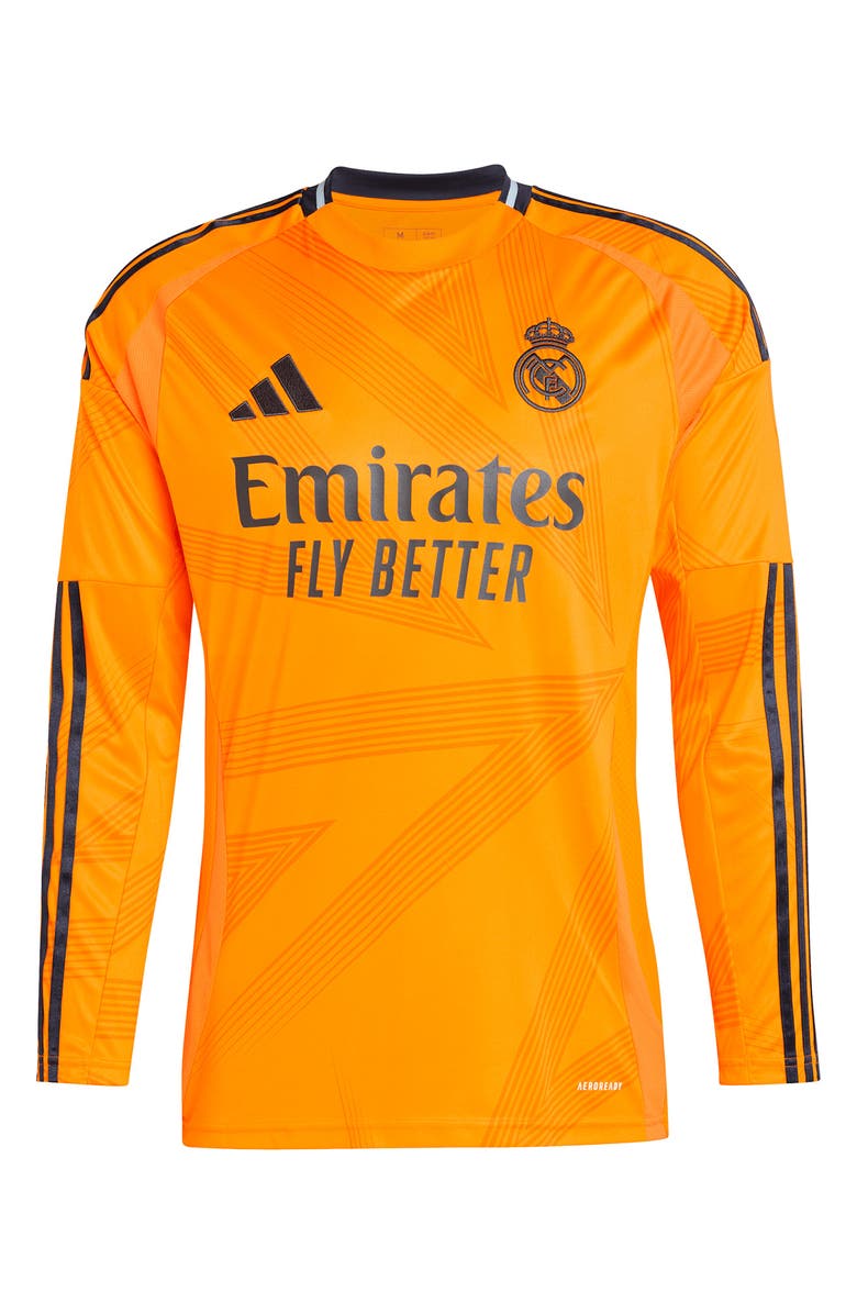 adidas Real Madrid 24/25 Away Long Sleeve Training Jersey, Alternate, color,