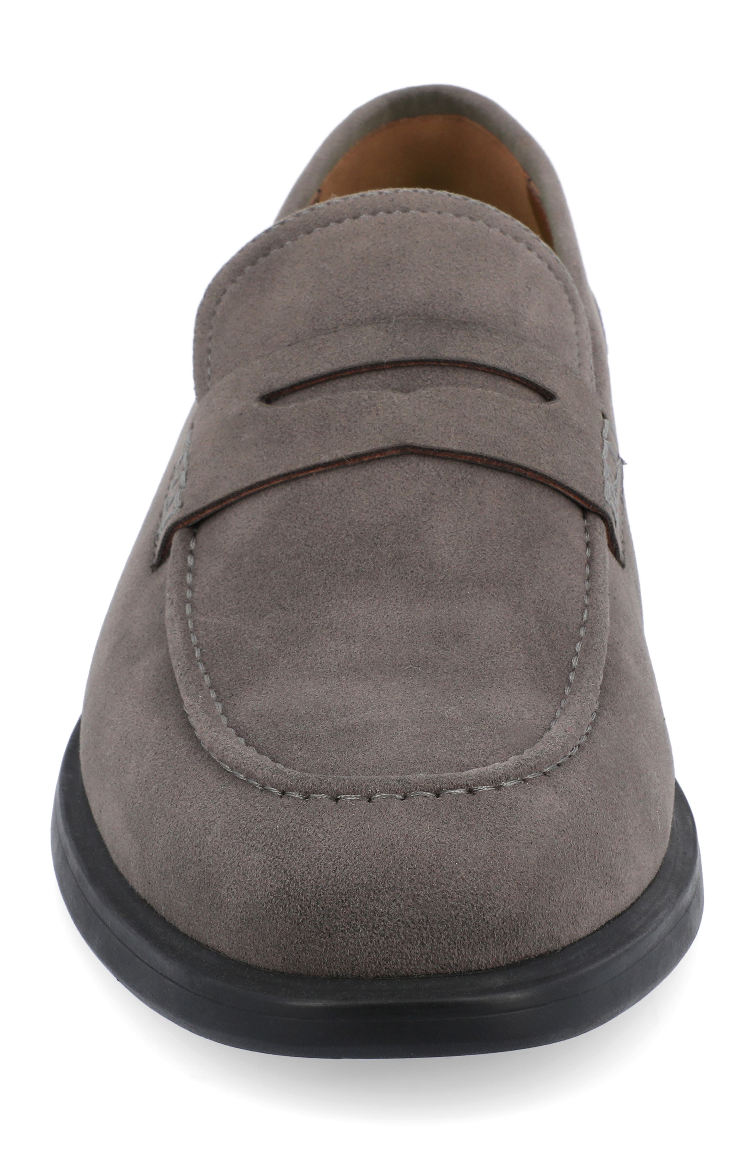 VANCE CO Keith Vegan Leather Penny Loafer, Alternate, color, Grey