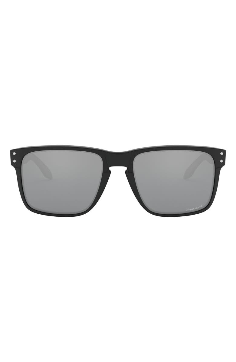 Oakley 59mm Mirrored Square Sunglasses, Main, color, Black