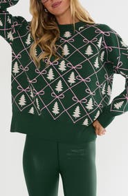 Beach Riot Callie Argyle Sweater