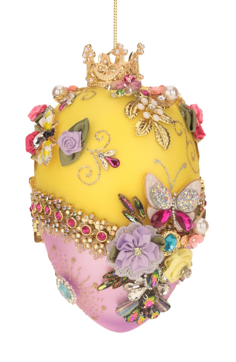Mark Roberts Faberge Jewel Easter Egg, Yellow, Main, color, Light Yellow