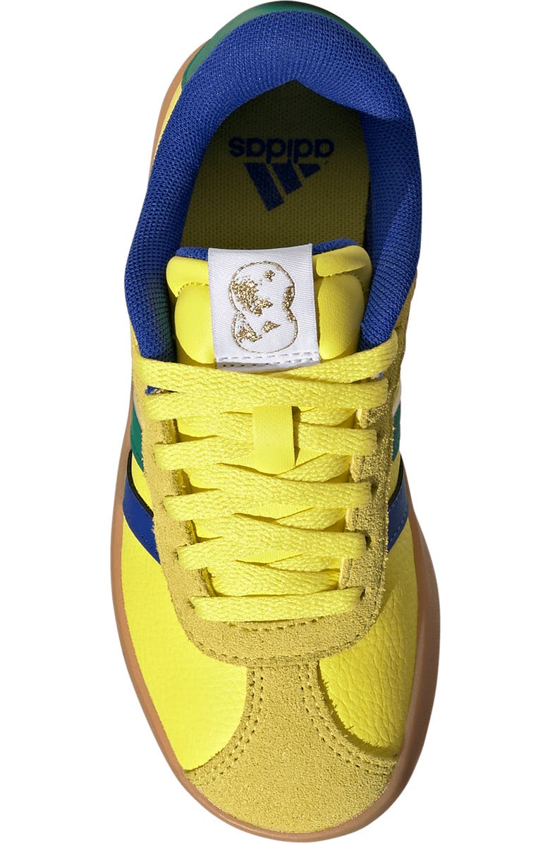 adidas Kids' VL Court 3.0 Sneaker, Alternate, color, Bright Yellow/ Blue/ Green