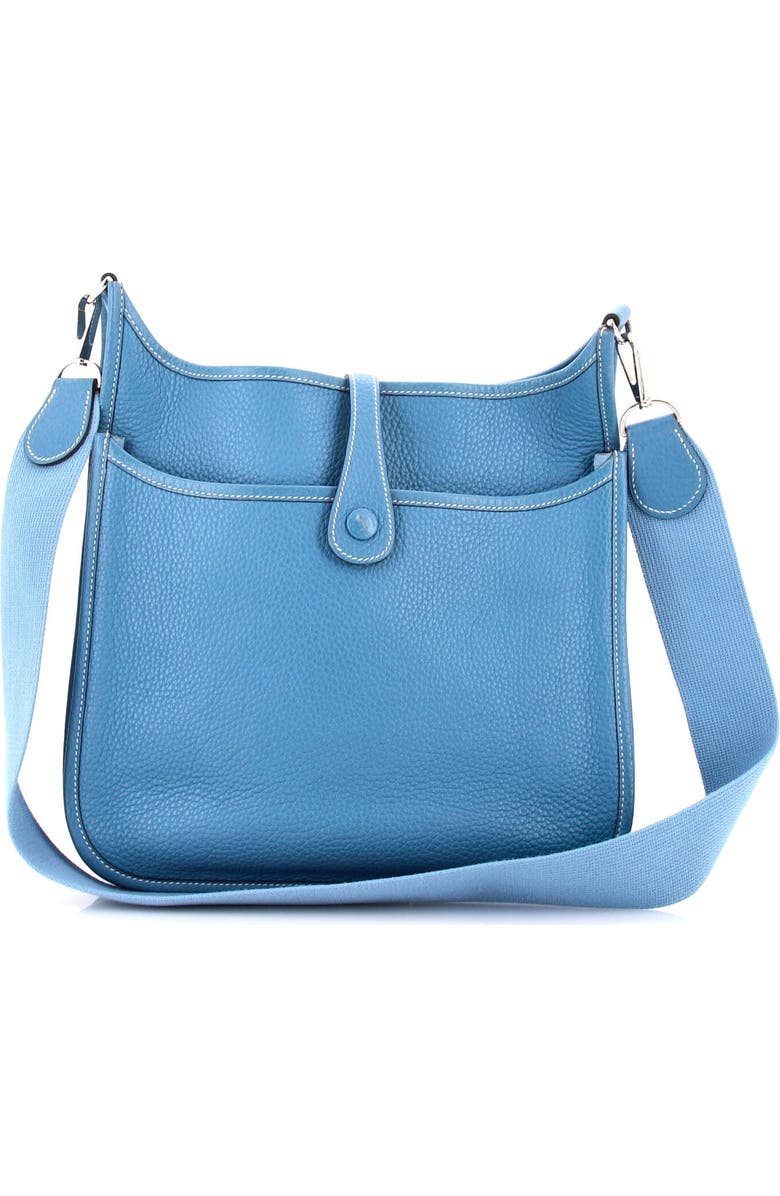 Pre-Owned Hermes Evelyne Bag Gen II Clemence PM, Alternate, color, Bleu Jean