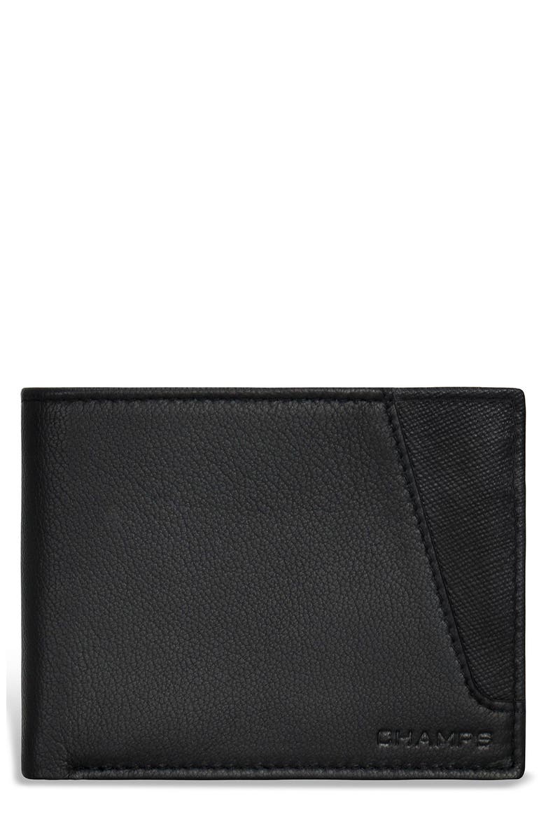 Iconic Bifold Wallet, Main, color, BLACK/ BLACK