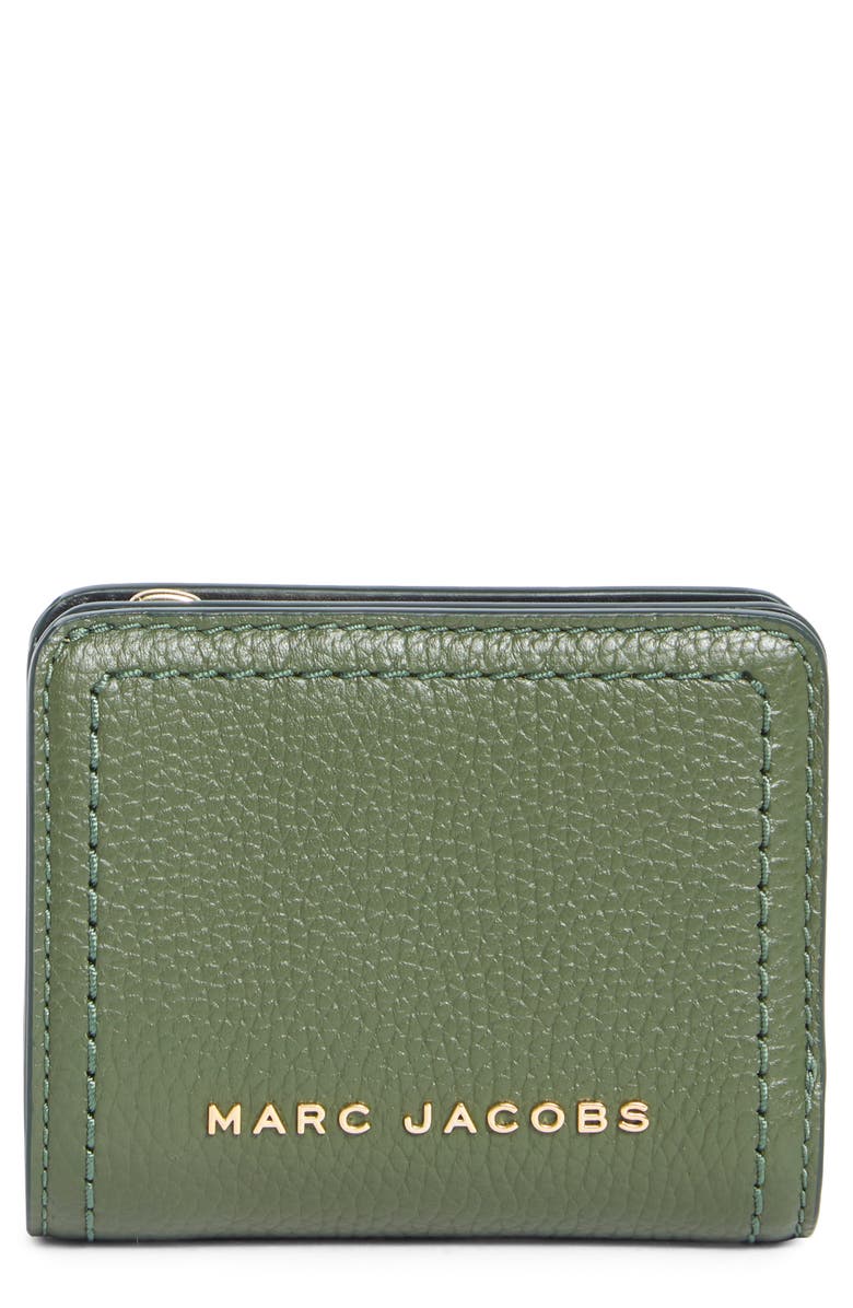 Marc Jacobs Mini Compact Wallet, Main, color, Spruce