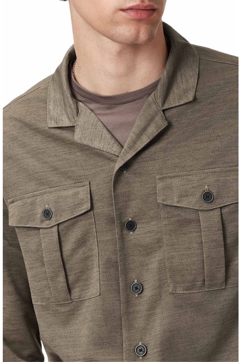 Sintra Summer Military Button-Up Shirt, Alternate, color, SHADOW GREY