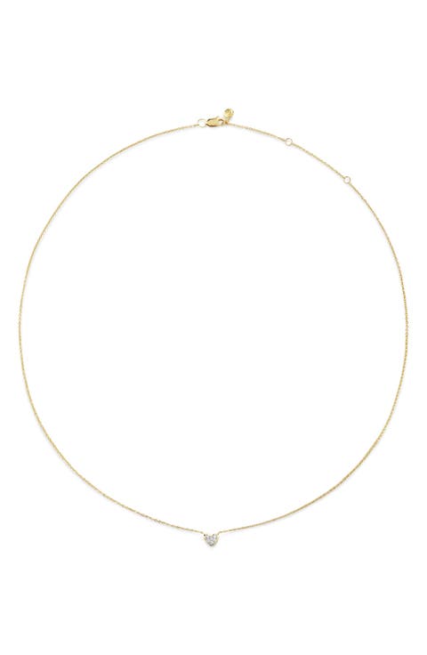 Mini Heart Lab-Grown Diamond Necklace (Online Trunk Show)