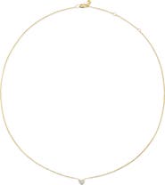 Monica Vinader Mini Heart Lab-Grown Diamond Necklace